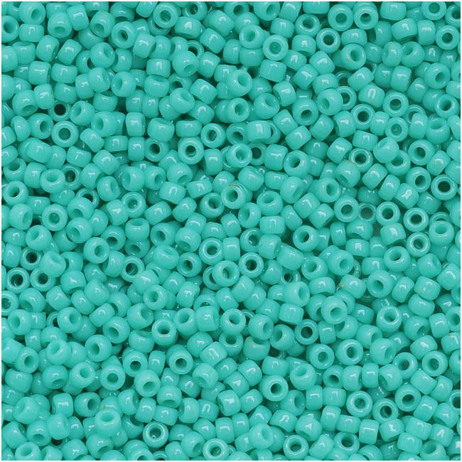 Toho Round Seed Beads 15/0 55 'Opaque Turquoise' 8 Gram Tube