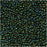 Toho Round Seed Beads 15/0 84 'Metallic Iris Green/Brown' 8 Gram Tube