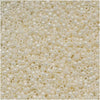 Toho Round Seed Beads 15/0 #122 Opaque Lustered Navajo White 8g