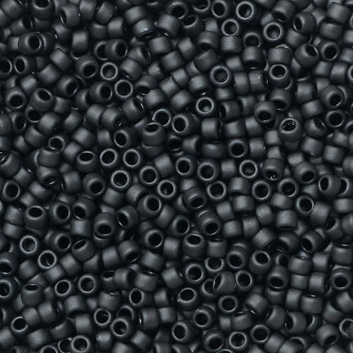Toho Seed Beads, Round 15/0 #611 'Matte Opaque Gray' (8 Grams)