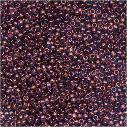 Toho Round Seed Beads 15/0 #201 'Gold Lustered Amethyst' 8g