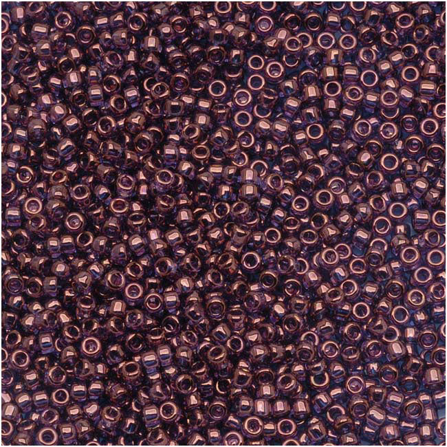 Toho Round Seed Beads 15/0 #201 'Gold Lustered Amethyst' 8g