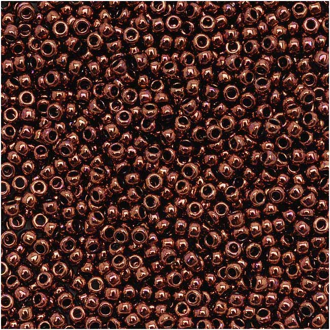 Toho Round Seed Beads 15/0 222 'Dark Bronze' 8 Gram Tube