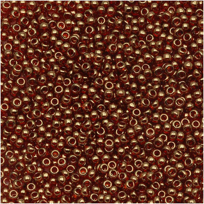 Toho Round Seed Beads 15/0 #329 'Gold Lustered African Sunset' 8g