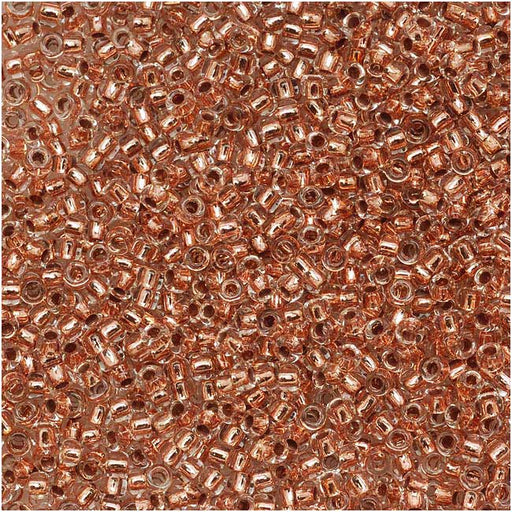 Toho Round Seed Beads 15/0 740 'Copper Lined Crystal' 8 Gram Tube
