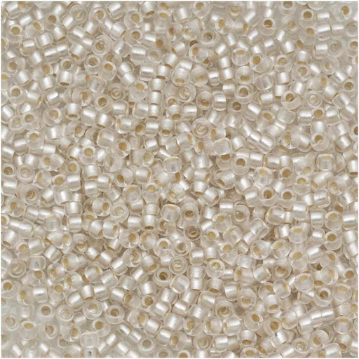 Toho Round Seed Beads 15/0 #21F 'Silver Lined Frosted Crystal' 8g
