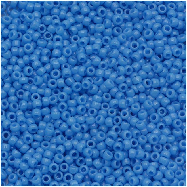 Toho Round Seed Beads 15/0 #43D 'Opaque Cornflower' 8g