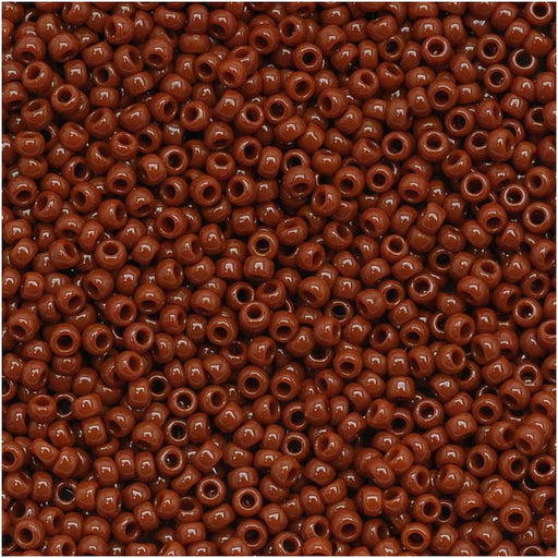 Toho Round Seed Beads 15/0 46L 'Opaque Terra Cotta' 8 Gram Tube