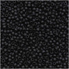 Toho Round Seed Beads 15/0 49F 'Opaque Frosted Jet' 8 Gram Tube