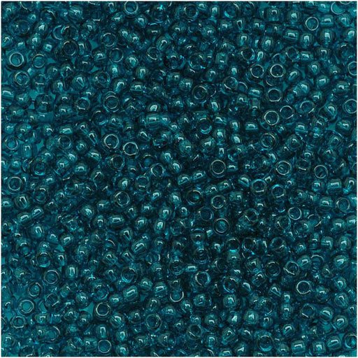 Toho Round Seed Beads 15/0 7BD 'Transparent Capri Blue' 8 Gram Tube
