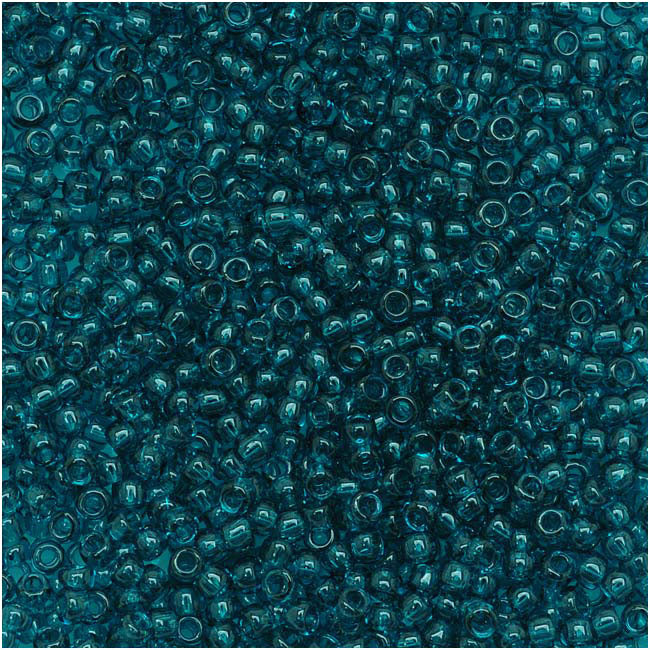 Toho Round Seed Beads 15/0 7BD 'Transparent Capri Blue' 8 Gram Tube