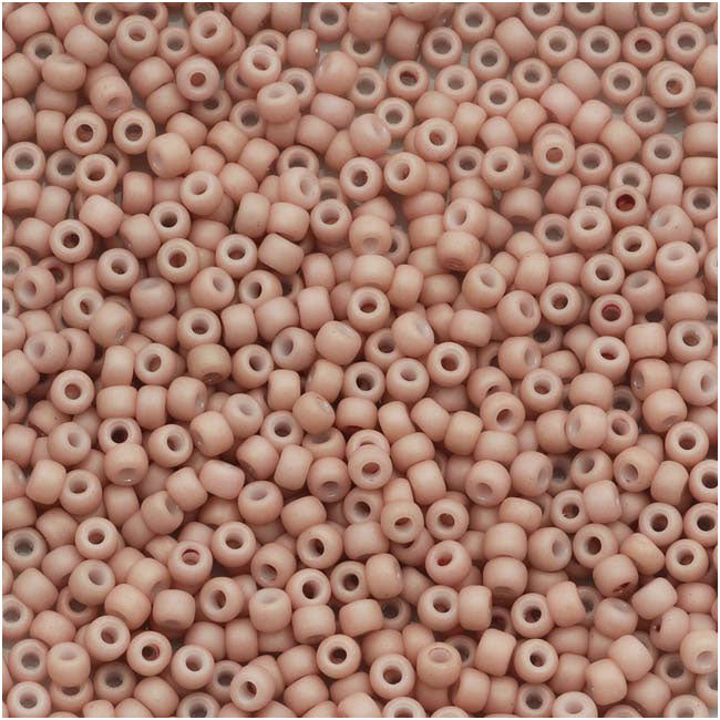 Toho Round Seed Beads 15/0 #764 'Opaque Pastel Frosted Shrimp' 8g