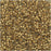 Toho Round Seed Beads 15/0 #989F - Frosted Gold-Lined Crystal (8 Grams)