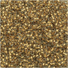 Toho Round Seed Beads 15/0 #989F - Frosted Gold-Lined Crystal (8 Grams)
