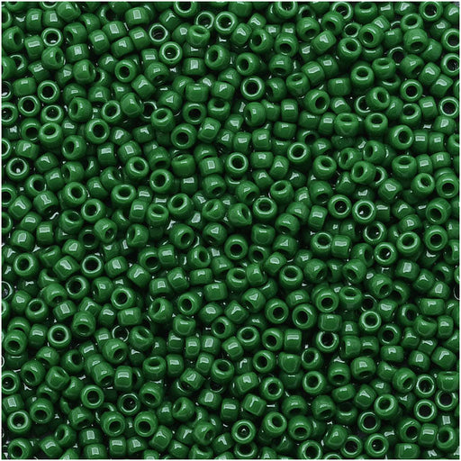 Toho Round Seed Beads 15/0 #47H - Opaque Pine Green (8 Grams)