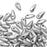 Czech Glass Mini Dagger Beads, 2.5x6mm, Matte Metallic Silver (10 Gram Tube)