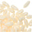 Czech Glass Mini Dagger Beads, 2.5x6mm, 10 Gram Tube, Opaque - Luster Champagne