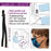 Fablastic Stretch Cord with Cord Lock for Mask Making, Flat 5mm (0.196 Inch) Thick, Black & White Assorted Pack (12 Pieces)
