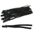 Fablastic Stretch Cord with Cord Lock for Mask Making, Flat 5mm (0.196 Inch) Thick, Black (12 Pieces)