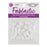 Fablastic Cord Locks for Mask Making, Cylinder 7x10mm with 1.6 & 4.5mm Holes, White (48 Pieces)