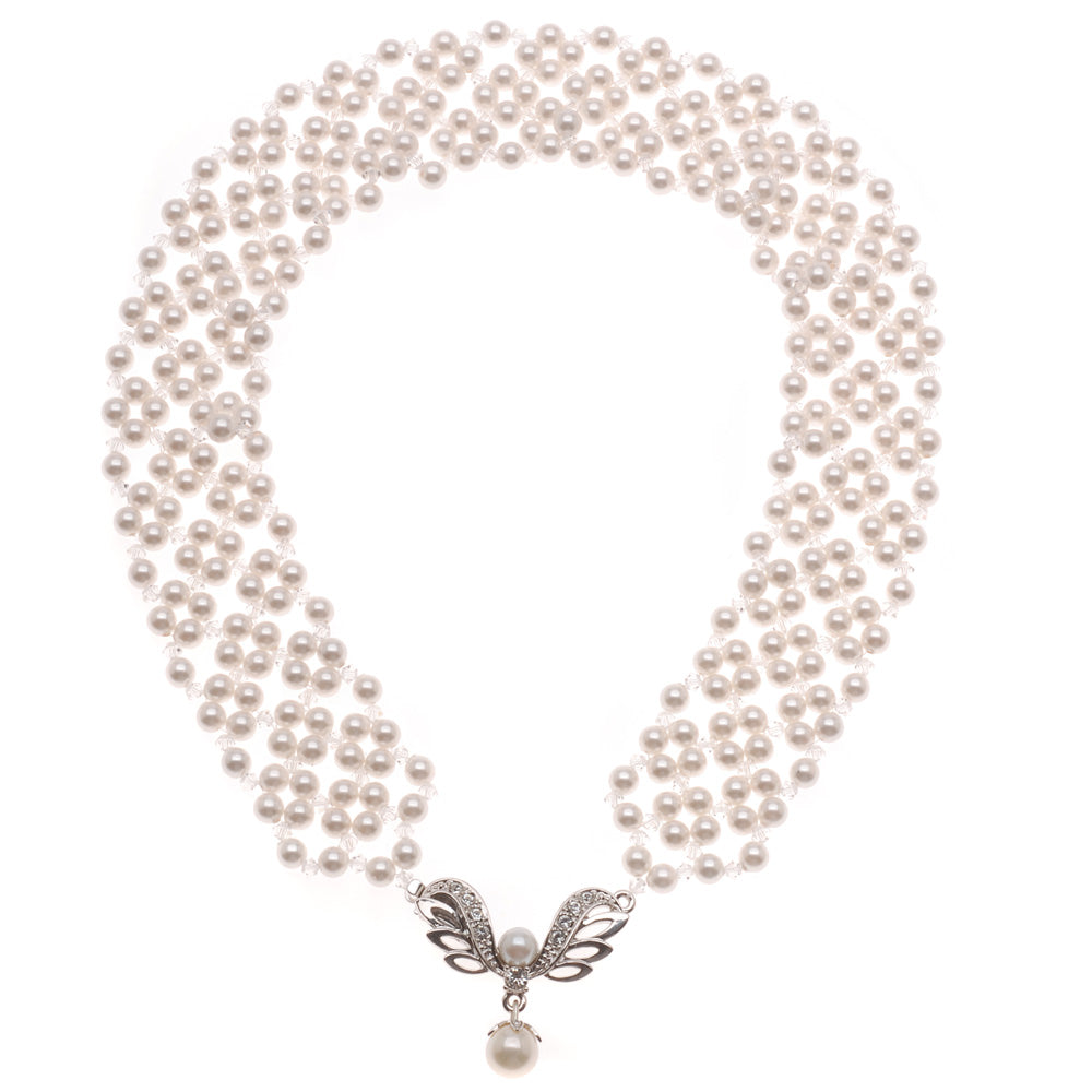 Retired - Angel's Wings Bridal Choker
