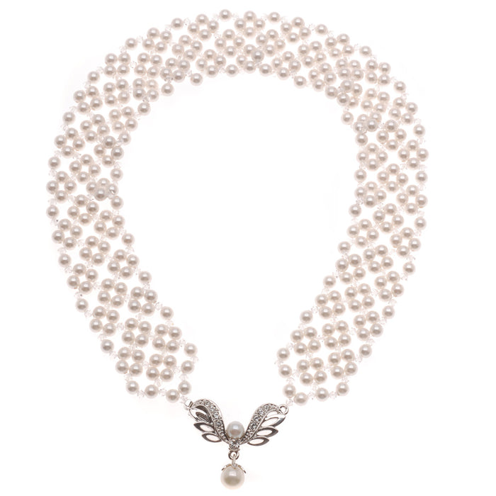 Retired - Angel's Wings Bridal Choker