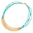 Noodle Bead Necklace in Turquoise