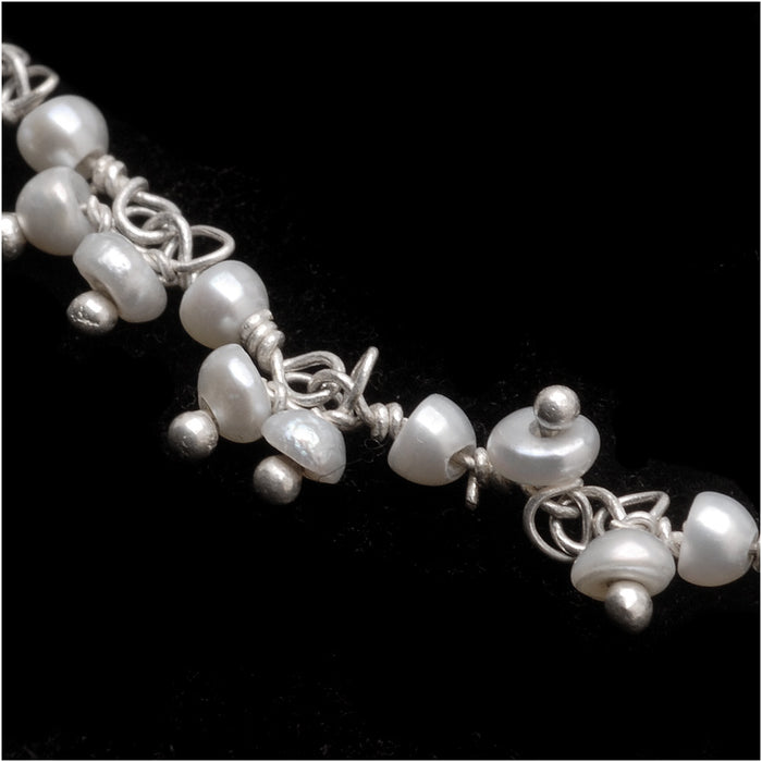 Simply Beautiful Pearl Chain Necklace