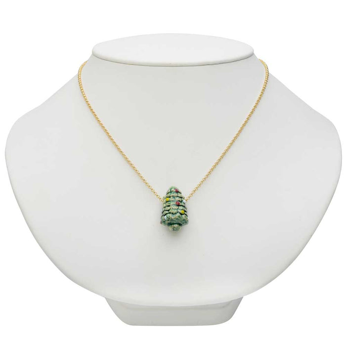 Retired - Ceramic Christmas Tree Necklace