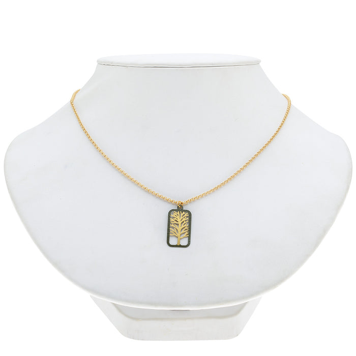 Retired - Golden Boughs Necklace in Olive