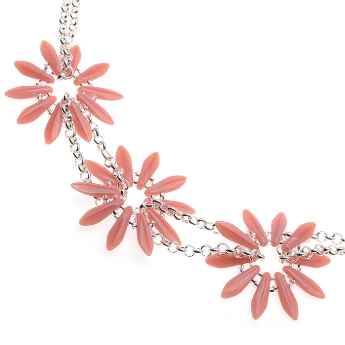 Retired - Pink Floral Parade Necklace