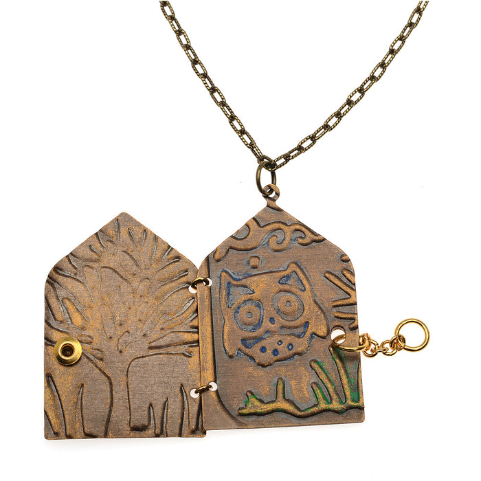 Retired - Peeking Owl Necklace