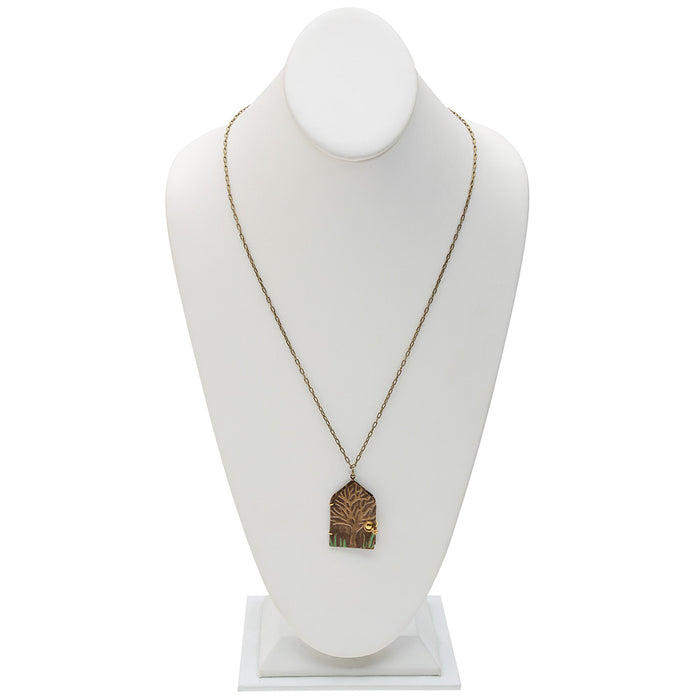 Retired - Peeking Owl Necklace