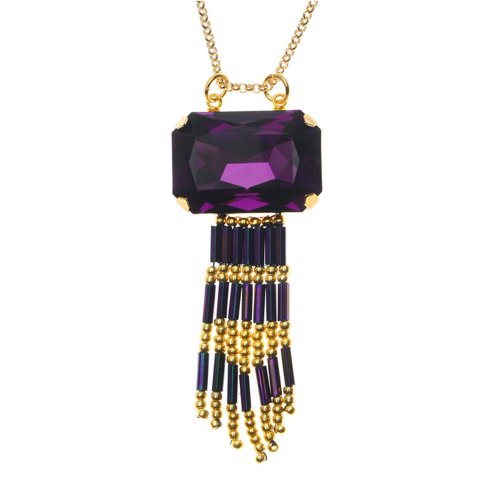 Retired - Amethyst Fringe Necklace