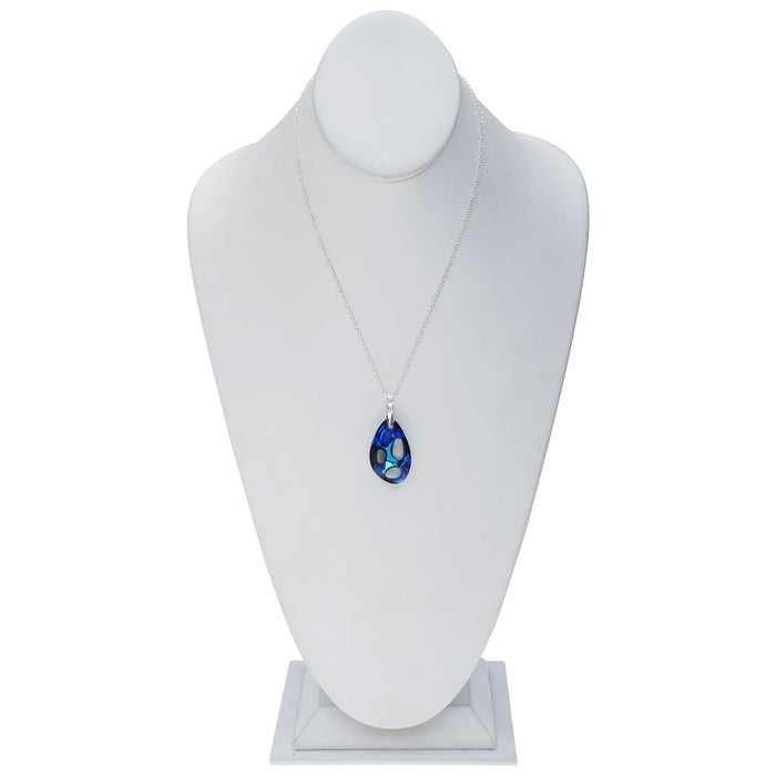 Retired - Bermuda Blue Radiolarian Pendant Necklace