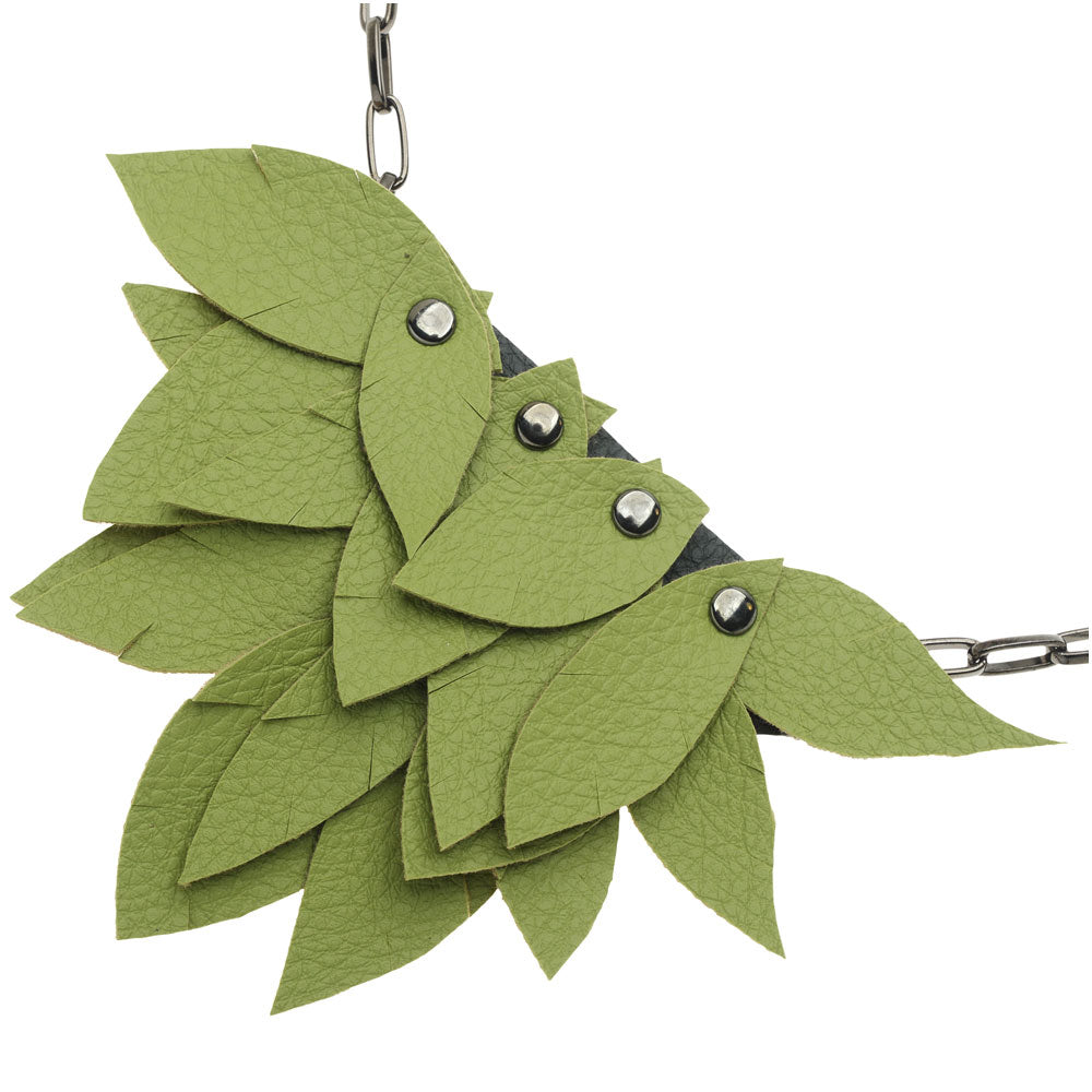 Retired - Fringed Leaves Necklace