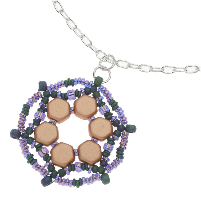 Retired - Copper Iris Pendant Necklace