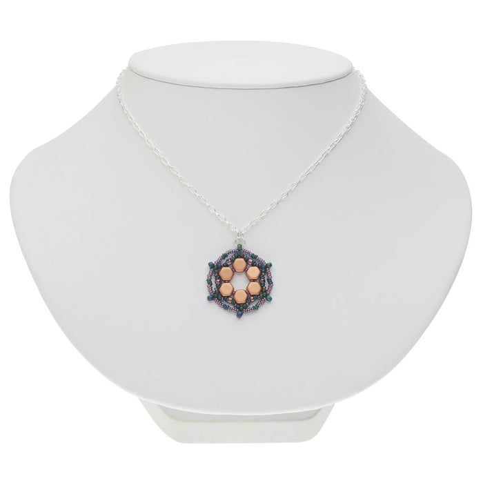 Retired - Copper Iris Pendant Necklace