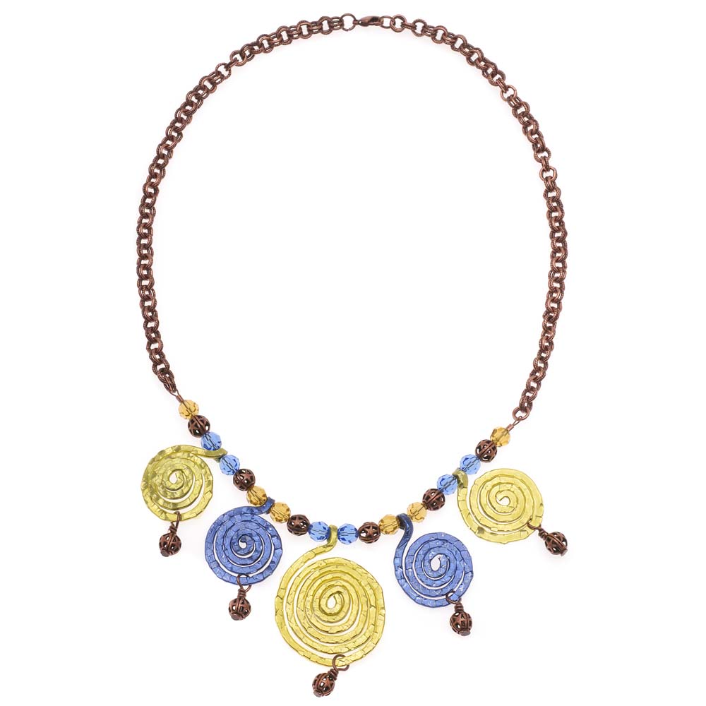 Retired - Spirals and Stars Necklace