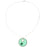 Retired - Shamrock Stained Glass Window Pendant Necklace