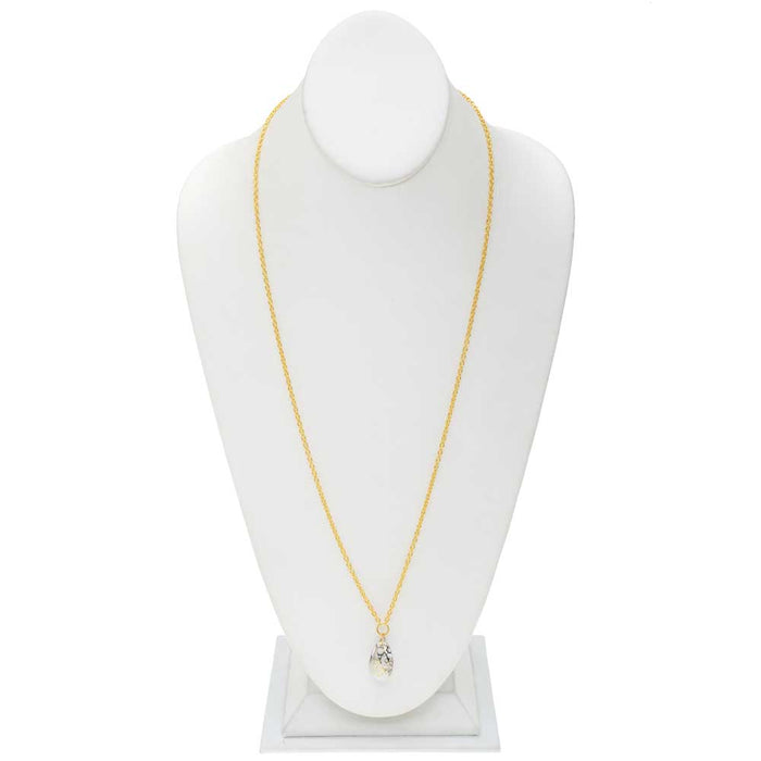 Retired - Long Austrian Crystal Pear Drop Necklace