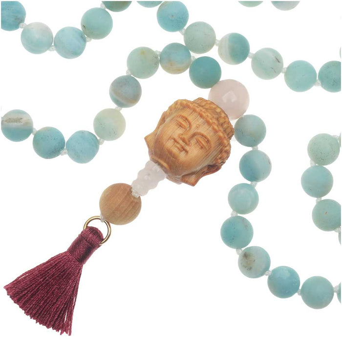 Retired - Amazonite Tibetan Buddha Mala