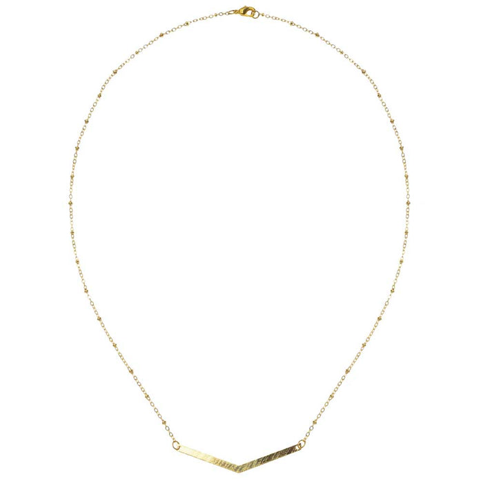 Retired - Gold Chevron Necklace