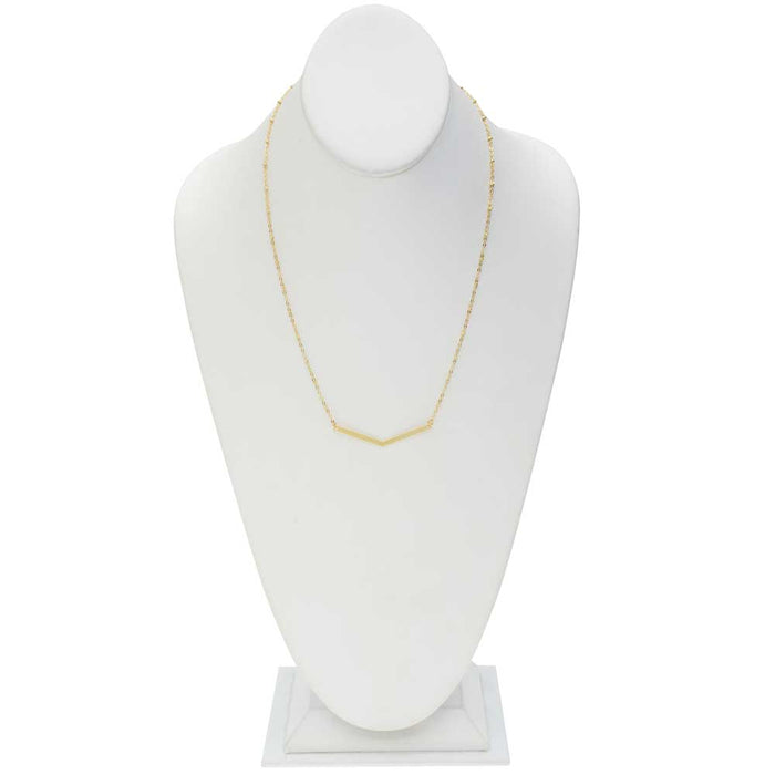 Retired - Gold Chevron Necklace