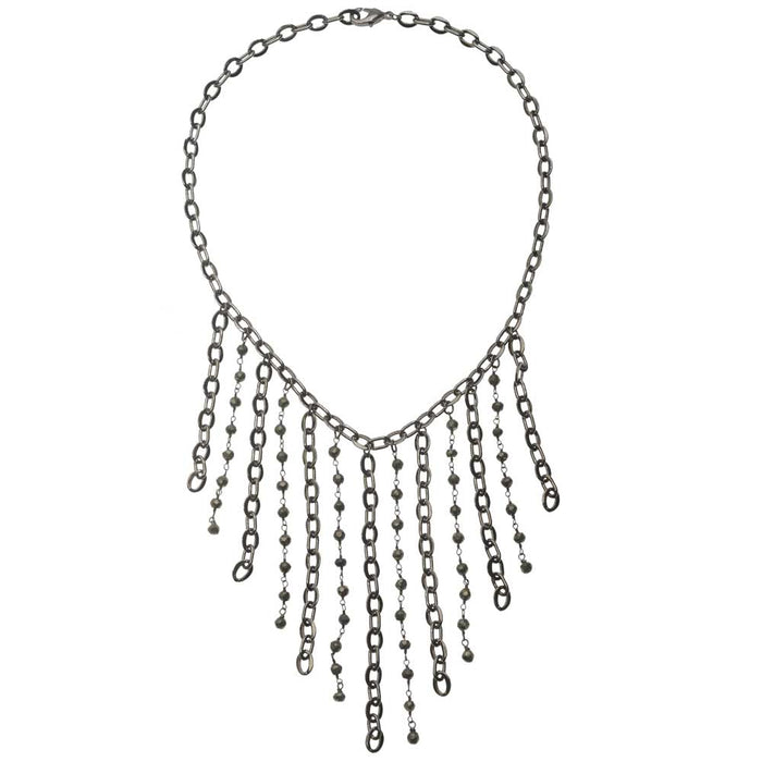 Retired - Jett Fringe Necklace