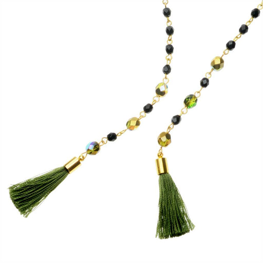 Mediterranean Nights Lariat Choker Wrap Necklace