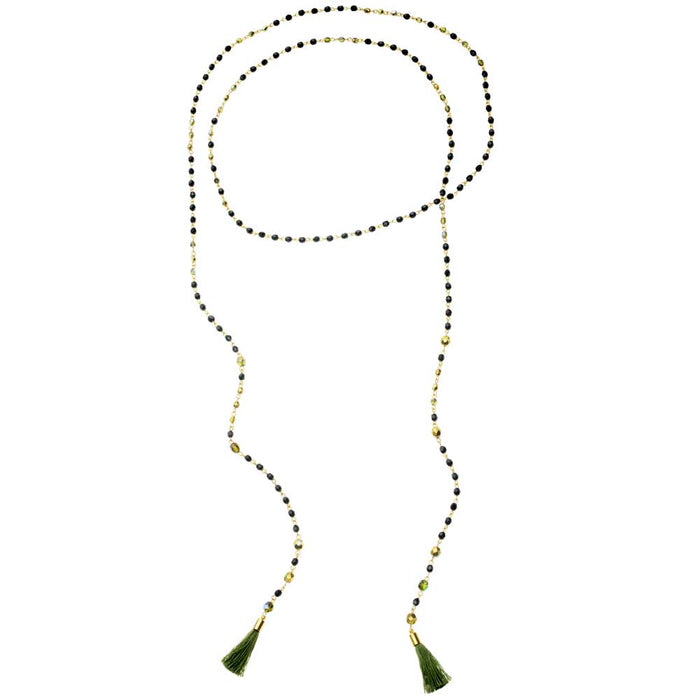Mediterranean Nights Lariat Choker Wrap Necklace