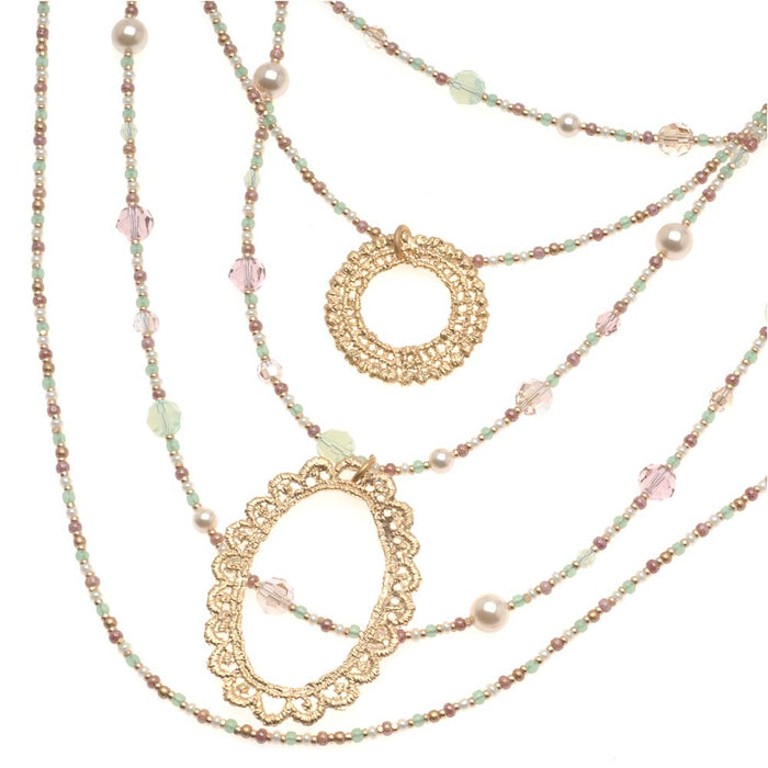 Retired - Golden Lace Necklace