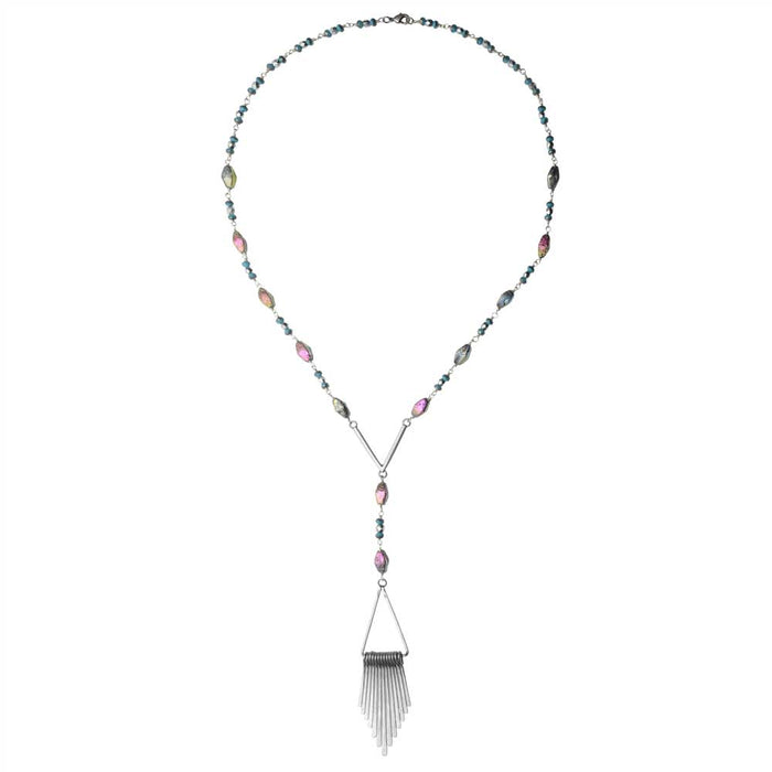 Retired - Turquoise Etched Necklace
