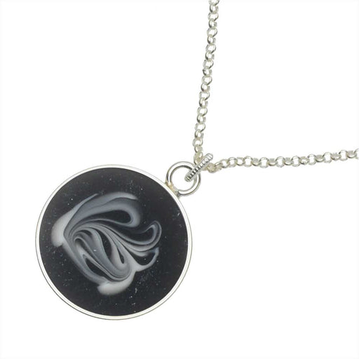 Retired - Black & White Swan Dance Necklace